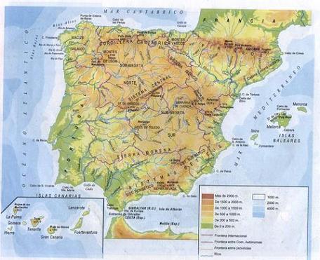PHYSICAL GEOGRAPHY OF SPAIN
